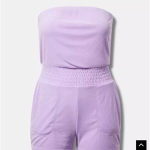 Torrid Lavender Strapless Swim Coverup